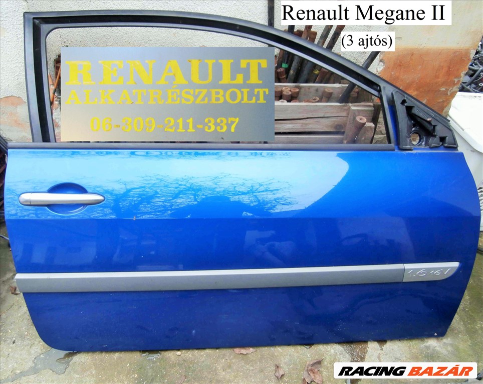 Renault Megane II 3 ajtós jobb első ajtó  1. kép