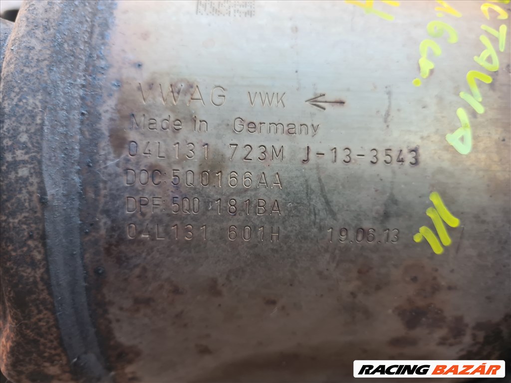 SKODA OCTAVIA III 1.6 CRTDI részecskeszűrő  04l131723m 3. kép