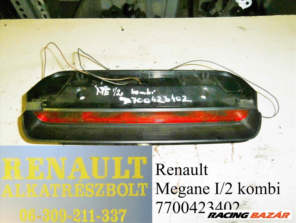 Renault Megane I/2 kombi 7700423402 pótféklámpa  1. kép