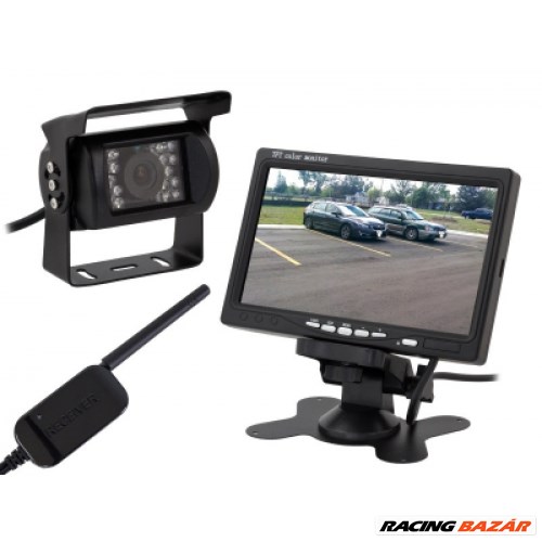 Vezeték nélküli tolatókamera szett LCD kijezlővel 7coll AUTO018 1. kép