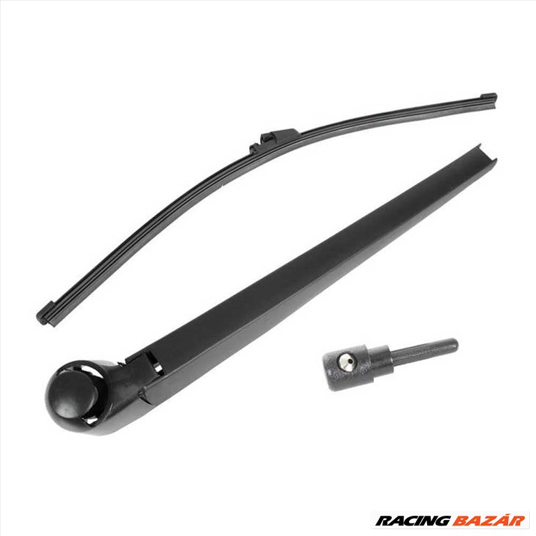 VW Caddy III hátsó ablaktörlő lapát és kar + ablakmosó fúvóka 1. kép