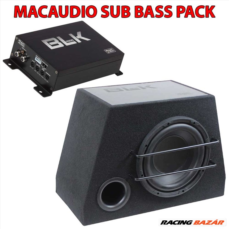 BLK SUB BASS csomag &amp;#8211; BLK 1000 autóerősítő + BLK SUB25 Bass Reflex láda 1. kép