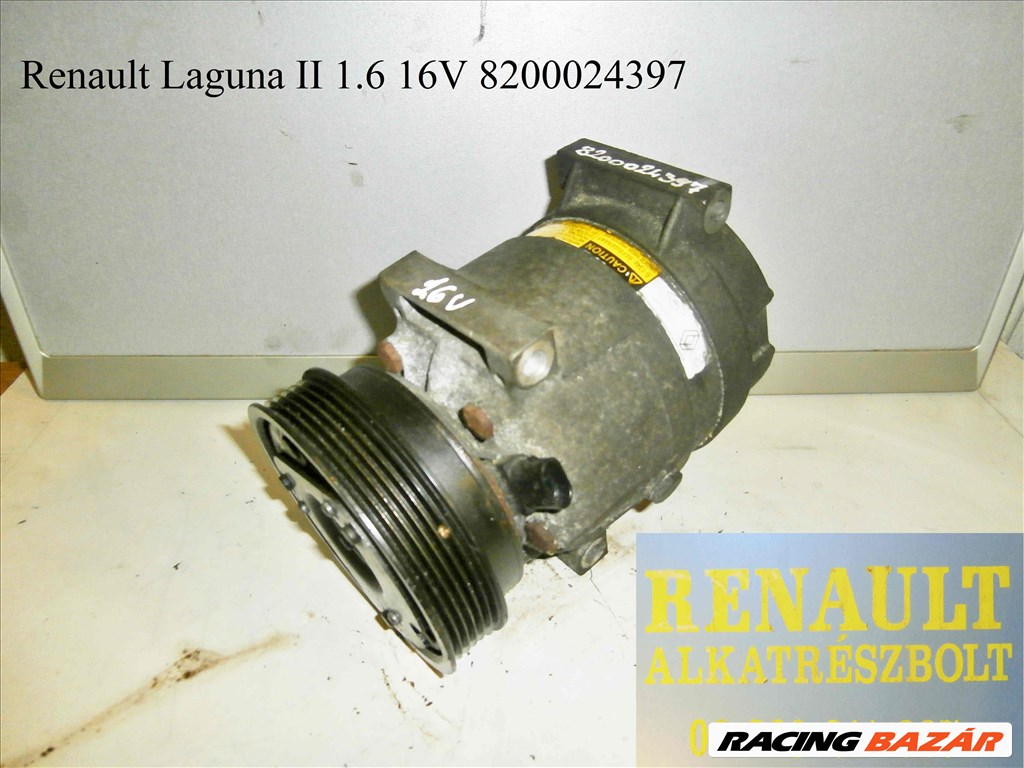 Renault Laguna II 1.6 16V 8200024397 klímakompresszor  1. kép