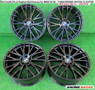 R21 5x120 (74,1) Original AEZ Panama for BMW X5 X6  - Y MULTISPOKE 10J ET42 11.5J ET38 