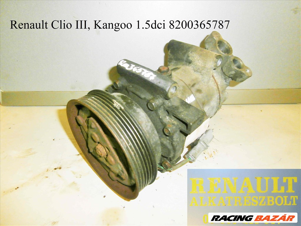 Renault Clio III, Kangoo 1.5dci 8200365787 klímakompresszor  1. kép