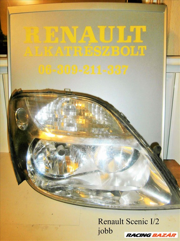 Renault Scenic I/2 jobb fényszóró  1. kép