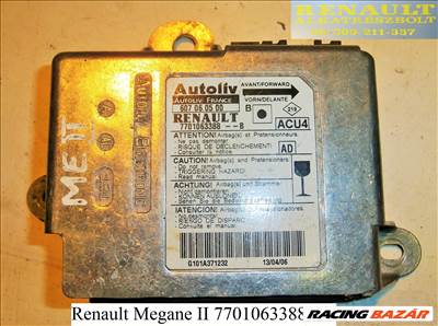 Renault Megane II 7701063388--B légzsák indító elektronika 