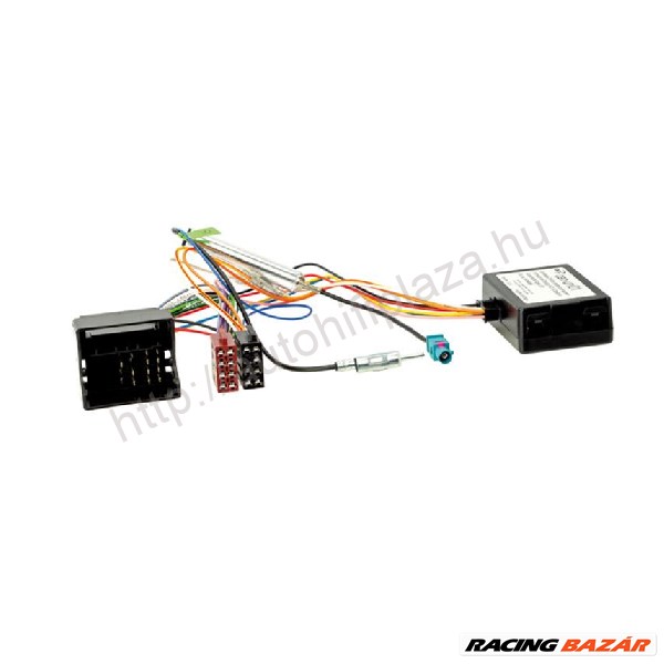 VW 2002->, Seat 2005->, Skoda 2004->  ISO rádió csatlakozó kábel Fantom táppal és CAN-BUS adapterrel 1. kép