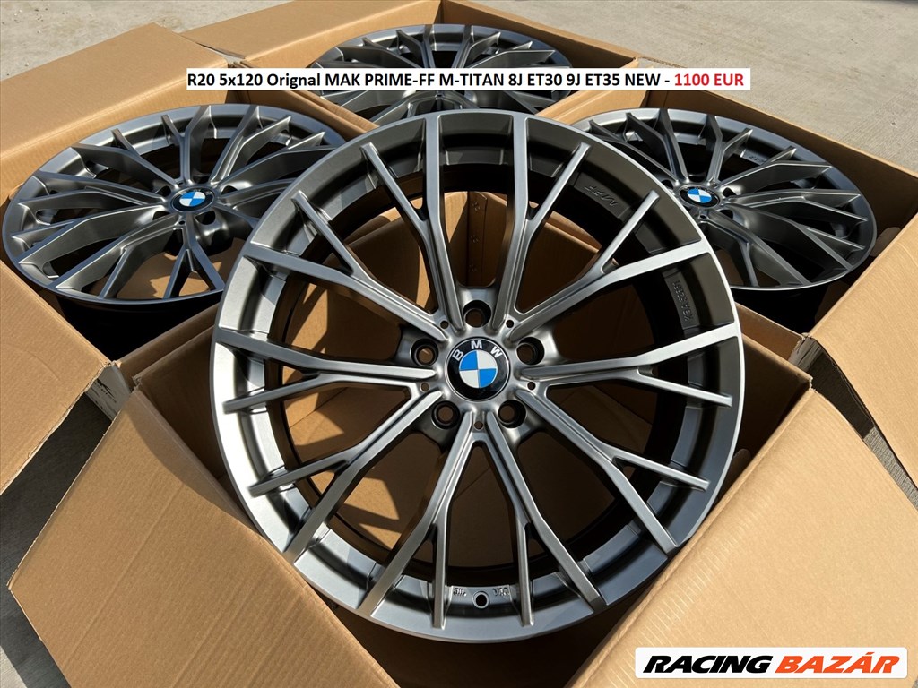 R20 5x120 Orignal MAK PRIME-FF M-TITAN 8J ET30 9J ET35 NEW / FLOW FORMING WHEELS / BMW  8. kép