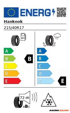 Hankook W320 XL 215/40 R17 87V téli gumi 2. kép