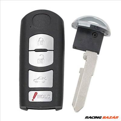 Mazda 4 gombos kulcs, kulcsház