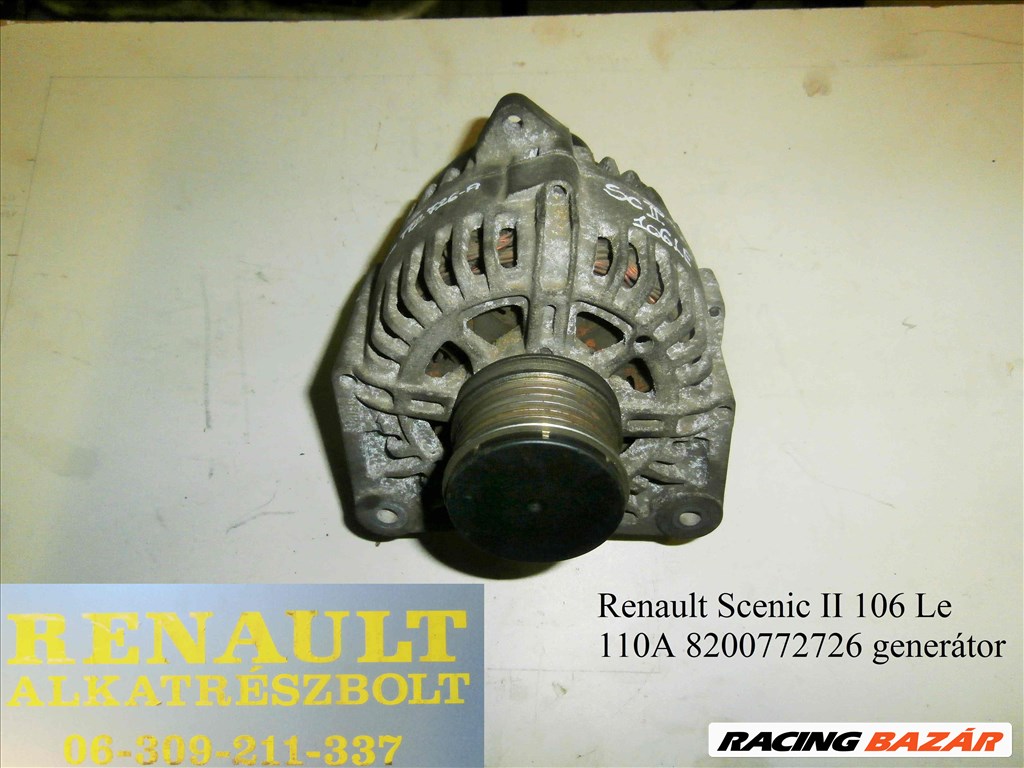 Renault Scenic II (106Le) (110A) 8200772726 generátor  1. kép