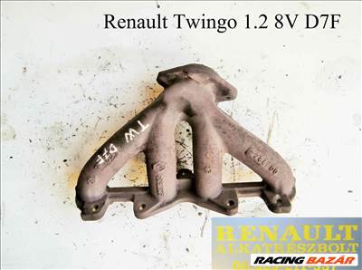 Renault Twingo 1.2 8V (D7F) leömlő, kipufogócsonk 