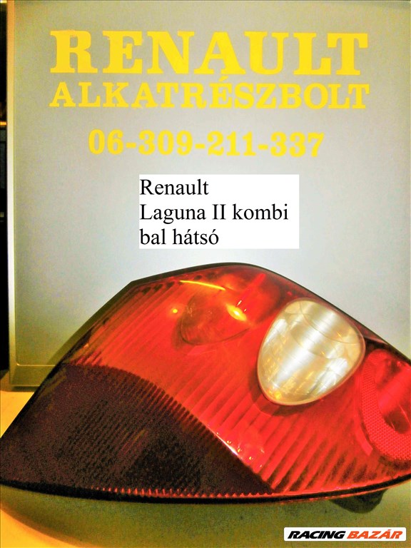 Renault Laguna II kombi bal hátsó lámpa 1. kép