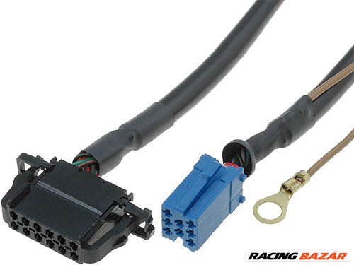 ISO mini aljzat 8pin, VW, Audi 12pin cd tár kábel 1,8m 1. kép
