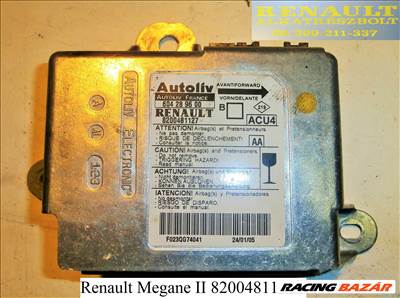 Renault Megane II 8200481127 légzsák indító elektronika 