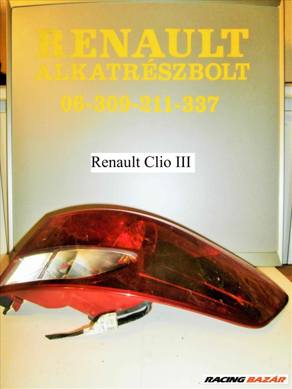 Renault Clio III kombi bal hátsó lámpa 1. kép