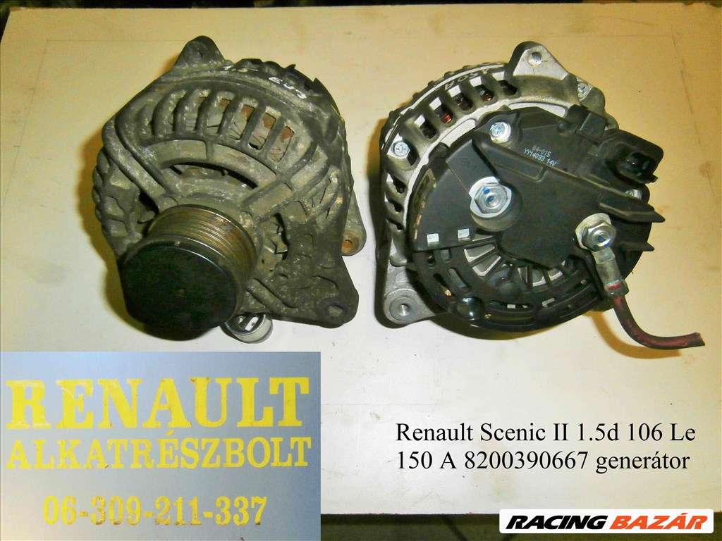 Renault Scenic II 1.5d (106Le)(150A) 8200390667 generátor  1. kép