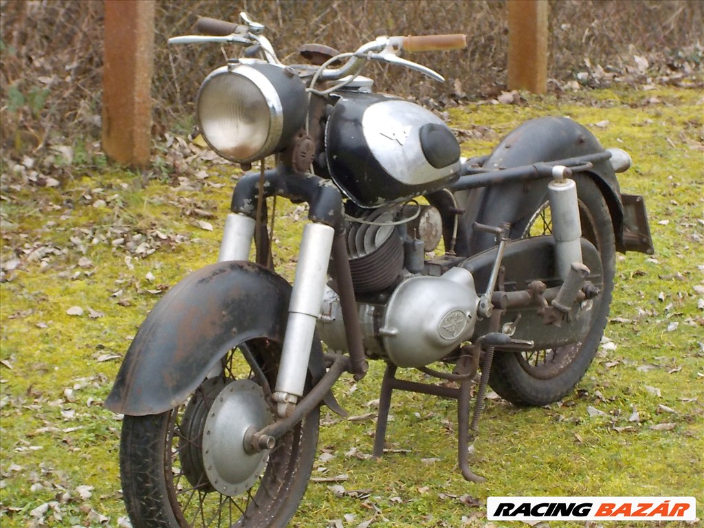 ZÜNDAPP 175 TROPHY,MAGYAR SZÜRKE FORGALMIS-RÉGI RENDSZÁMOS MKP. HIÁNYOSAN ELADÓ 5. kép