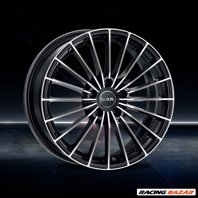 R17 5x110 (65,1) Original MAK ARESE BLACK MIRROR DIAMONDCUT 7.5J ET40 / Alfa Romeo, Fiat, Opel stb 1. kép