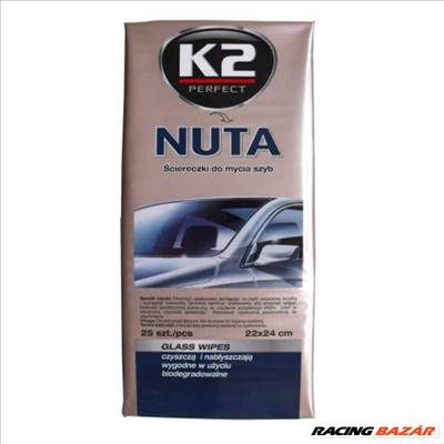 K2 Nuta üvegtisztító kendő, 25 db