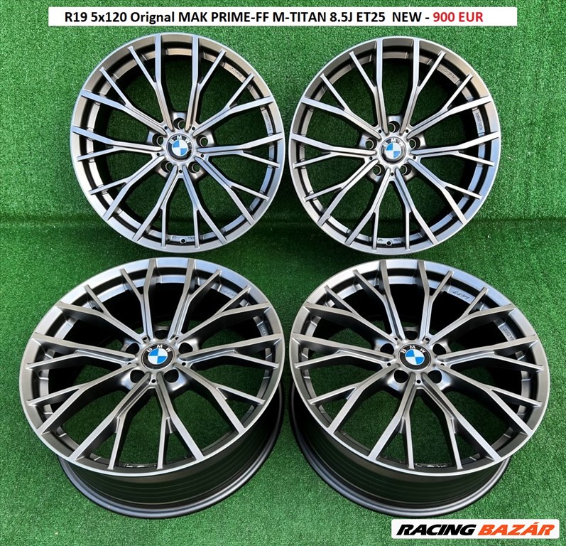 R19 5x120 Orignal MAK PRIME-FF M-TITAN 8.5J ET25 / 8.5x19 új FLOW FORMING alufelnik, BMW 3  / 5  4. kép