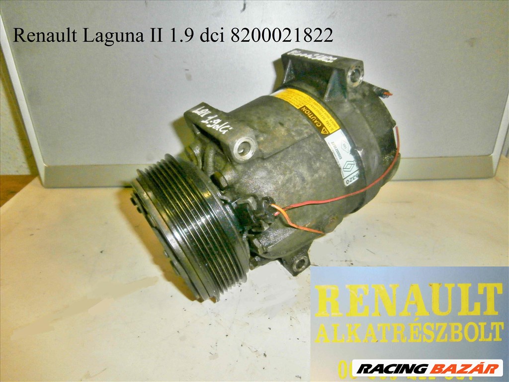 Renault Laguna II 1.9dci 8200021822 klímakompresszor  1. kép