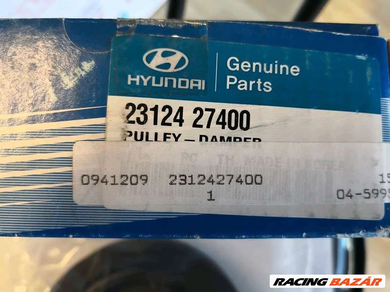 Hyundai Kia főtengely ékszíjtárcsa  2312427400 2. kép