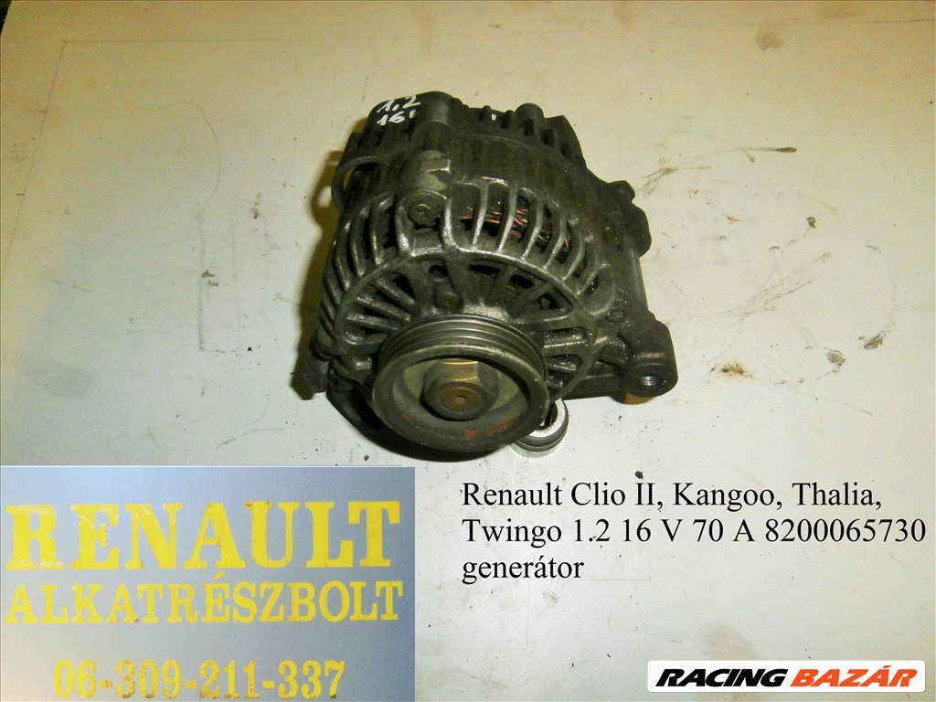 Renault 1.2 16V (70A) 8200065730 generátor  1. kép