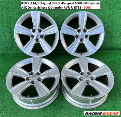 R18 5x114,3 Original ENKEI -Peugeot 4008 - Mitsubishi ASX Delica Eclipse Outlander RVR 7J ET38