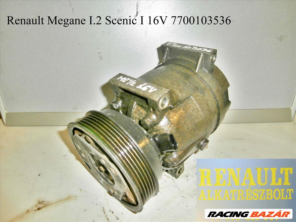 Renault Megane I/2, Scenic 16V 7700103536 klímakompresszor  1. kép