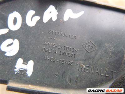 Dacia Logan II 2019 FEHÉR HÁTSÓ vonószem takaró 