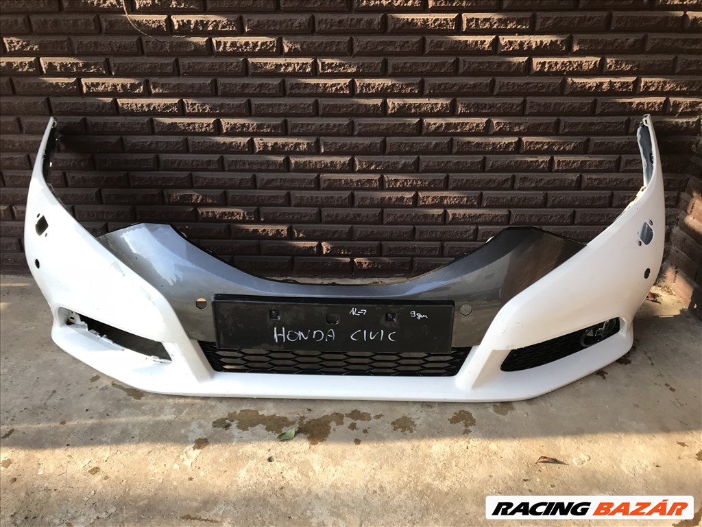 Honda Civic IX (2011-2016) 9generációs 71101-TV0-ZZ00 radaros ,lámpamosós első lökhárító 2. kép