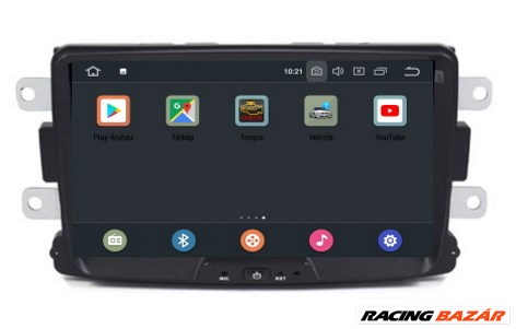Dacia Android 10 Multimédia, 4+64GB, CarPlay, GPS, Wifi, Bluetooth, Tolatókamerával! 7. kép
