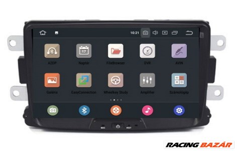 Dacia Android 10 Multimédia, 4+64GB, CarPlay, GPS, Wifi, Bluetooth, Tolatókamerával! 8. kép