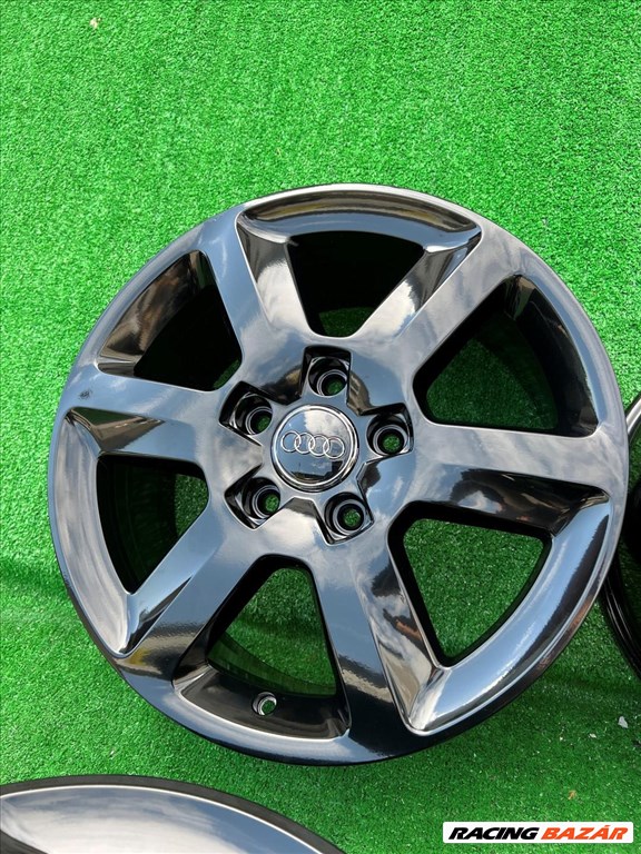 R18 5x130 Original Audi Q7 (4L) -  OEM 4L0 601 025AG - 8J ET56 Black Mirror / 8x18 gyári alufelnik  2. kép