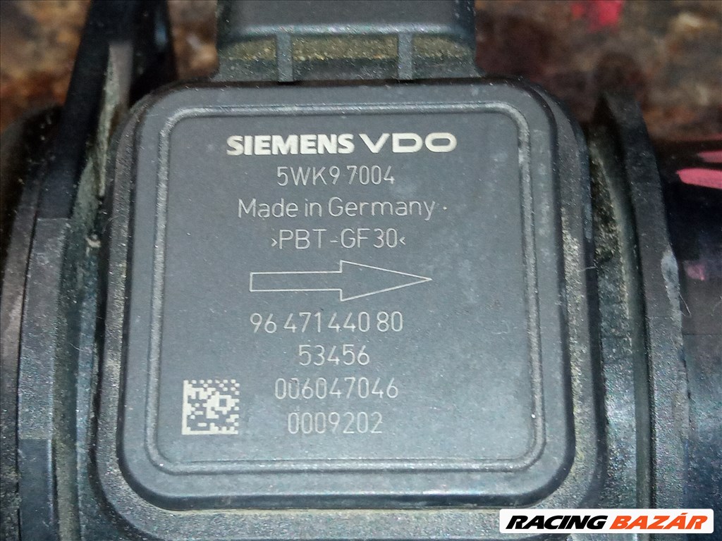 Citroën, Peugeot 1.4 HDI Légtömegmérő 5WK97004  9647144080 2. kép