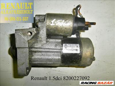 Renault 1.5dci 8200227092 önindító motor 