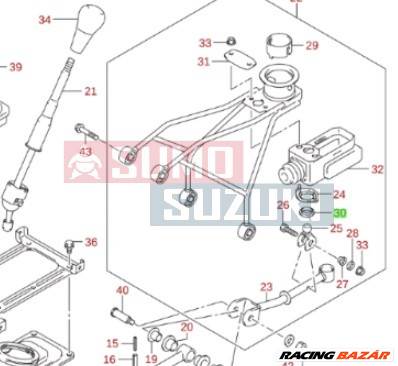 Suzuki Jimny váltókar persely GYÁRI 28152-84A00