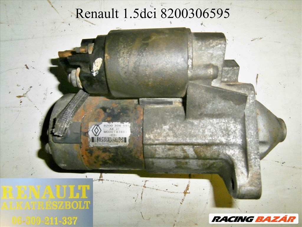 Renault 1.5dci 8200306595 önindító motor  1. kép