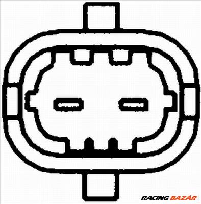 HELLA 6PU 009 163-911 Főtengely jeladó - OPEL, VAUXHALL, SAAB