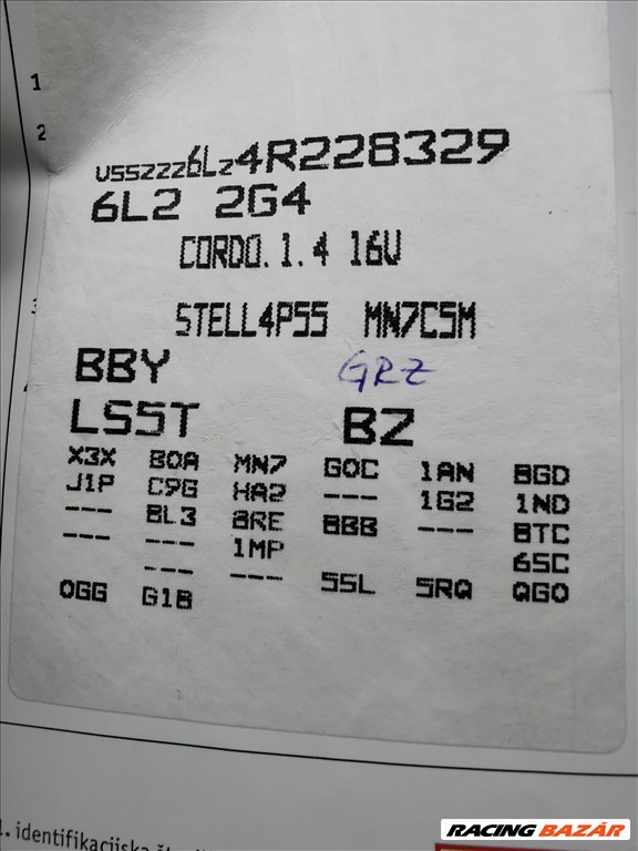 Seat Cordoba II 1.4 16V karosszéria elemek LS5T színben eladók ls5t6l seat1416 4. kép
