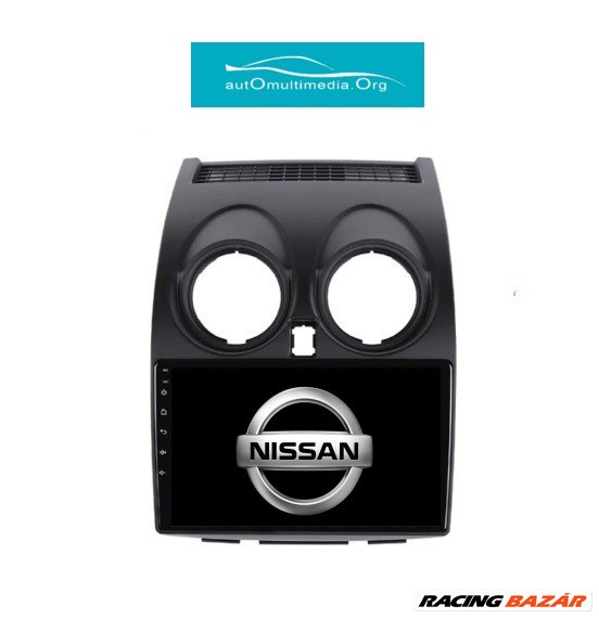 Nissan Qashqai Android 10 2+32 GB, Multimédia, GPS, Wifi, Rádió, Fejegység, Tolatókamerával 1. kép