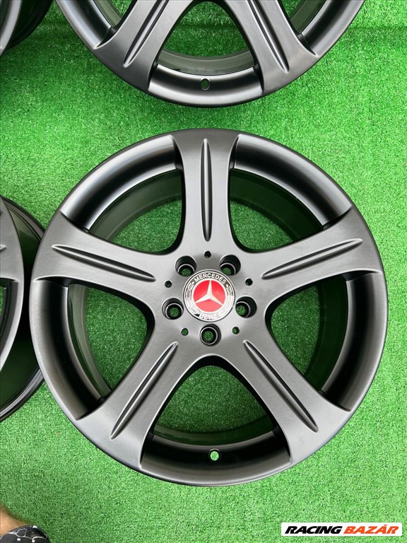R18 5x112 Original Merceded Black Matte 8.5J ET28 -A2194011202 / 8.5x18 gyári felnik, eredeti szett 3. kép