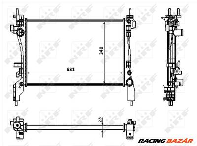 NRF 53934 Hűtőradiátor