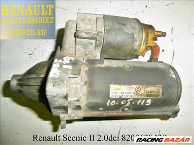 Renault Scenic II 2.0dci 8200628430 önindító motor 