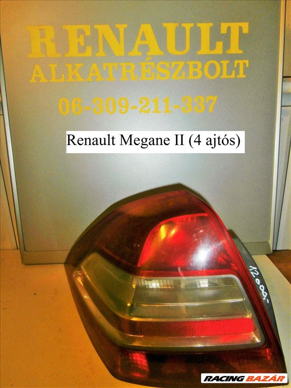 Renault Megane II (4 ajtós) bal hátsó lámpa 1. kép
