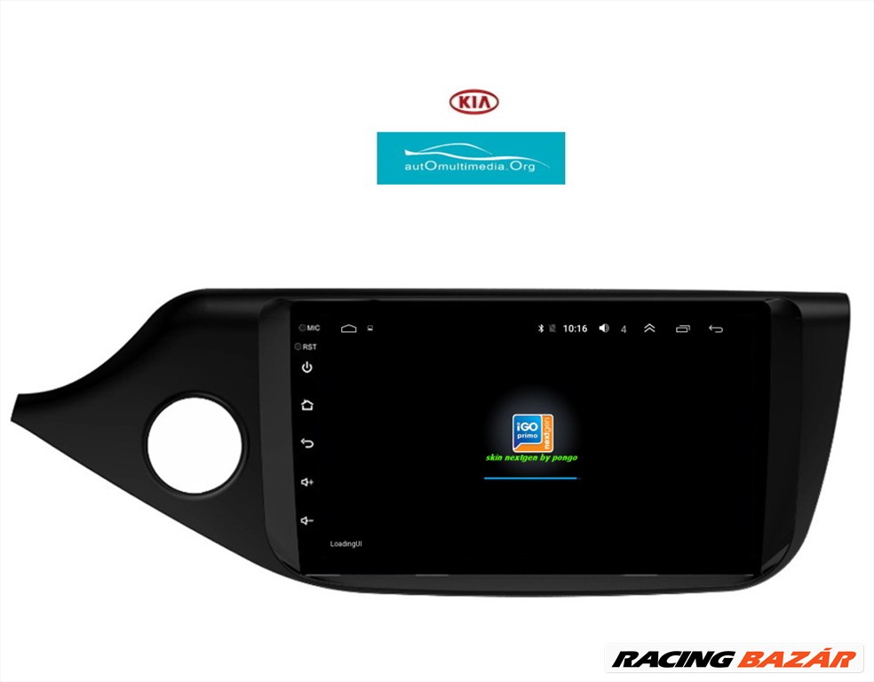 Kia Ceed Android 11 Multimédia GPS Rádió Carplay Tolatókamerával 2. kép