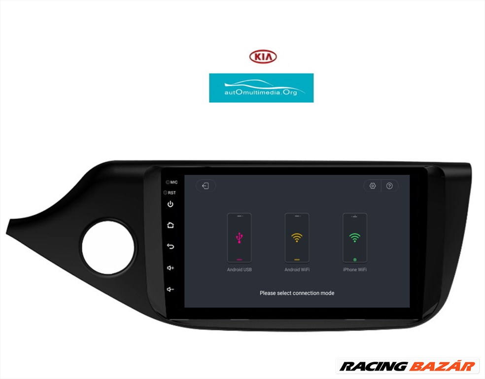 Kia Ceed Android 11 Multimédia GPS Rádió Carplay Tolatókamerával 3. kép