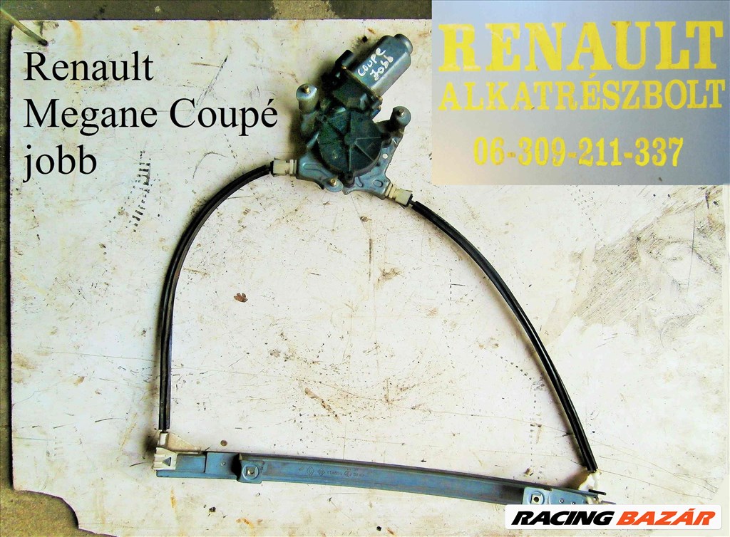Renault Megane Coupé jobb ablakemelő  1. kép